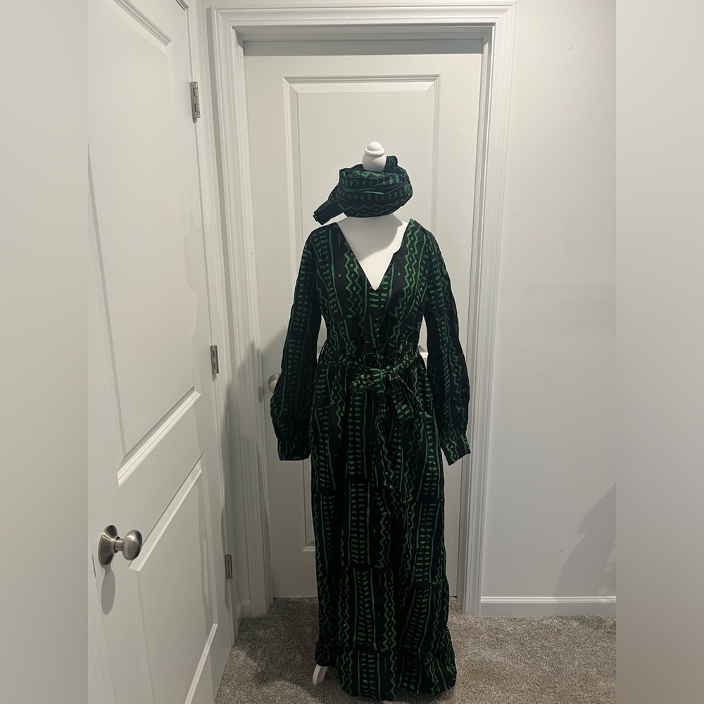 African Print Maxi Dress